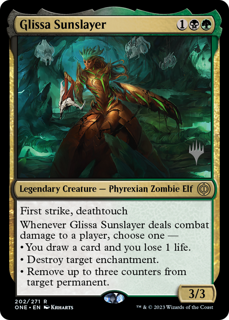 Glissa Sunslayer (Promo Pack) [Phyrexia: All Will Be One Promos] | PLUS EV GAMES 