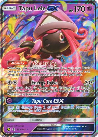 Tapu Lele GX (60a/145) (Alternate card) (Jumbo Card) [Sun & Moon: Guardians Rising] | PLUS EV GAMES 