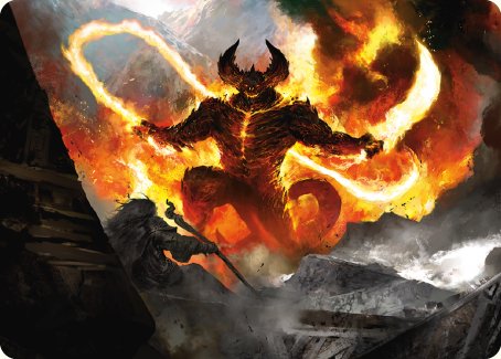 The Balrog, Flame of Udun Art Card [The Lord of the Rings: Tales of Middle-earth Art Series] | PLUS EV GAMES 