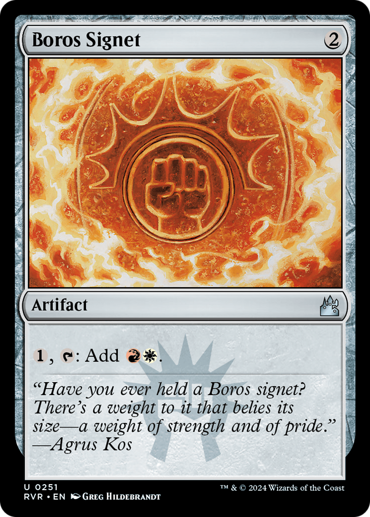 Boros Signet [Ravnica Remastered] | PLUS EV GAMES 