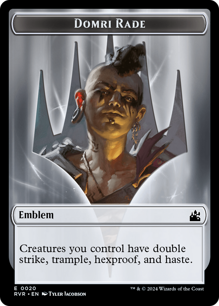 Domri Rade Emblem [Ravnica Remastered Tokens] | PLUS EV GAMES 