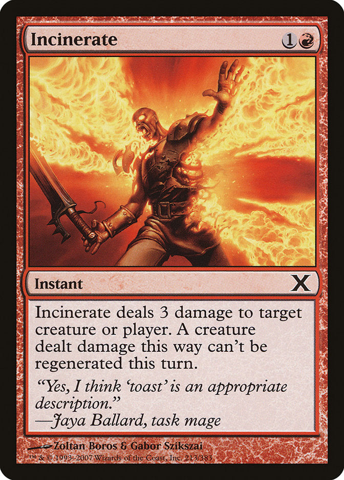 Incinerate [Tenth Edition] | PLUS EV GAMES 