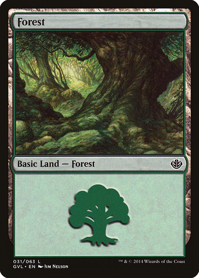 Forest (31) (Garruk vs. Liliana) [Duel Decks Anthology] | PLUS EV GAMES 