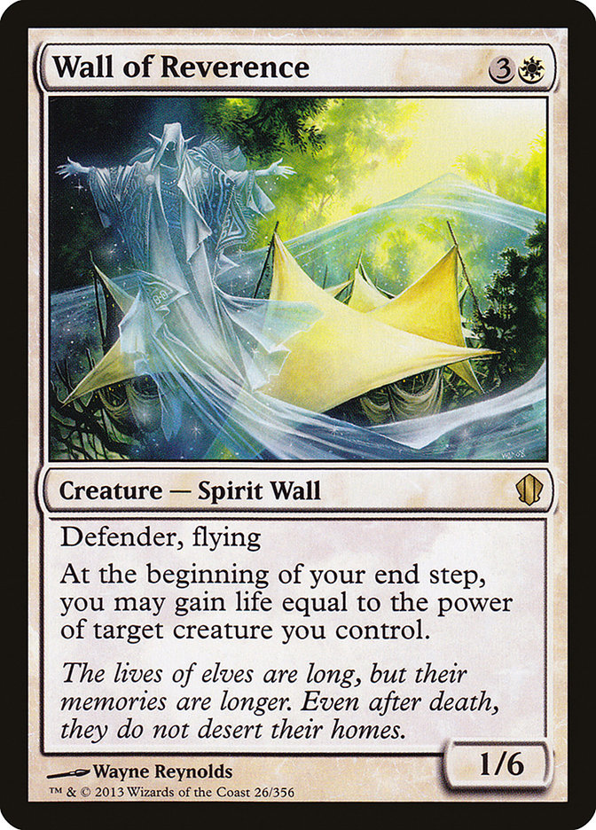 Wall of Reverence [Commander 2013] | PLUS EV GAMES 