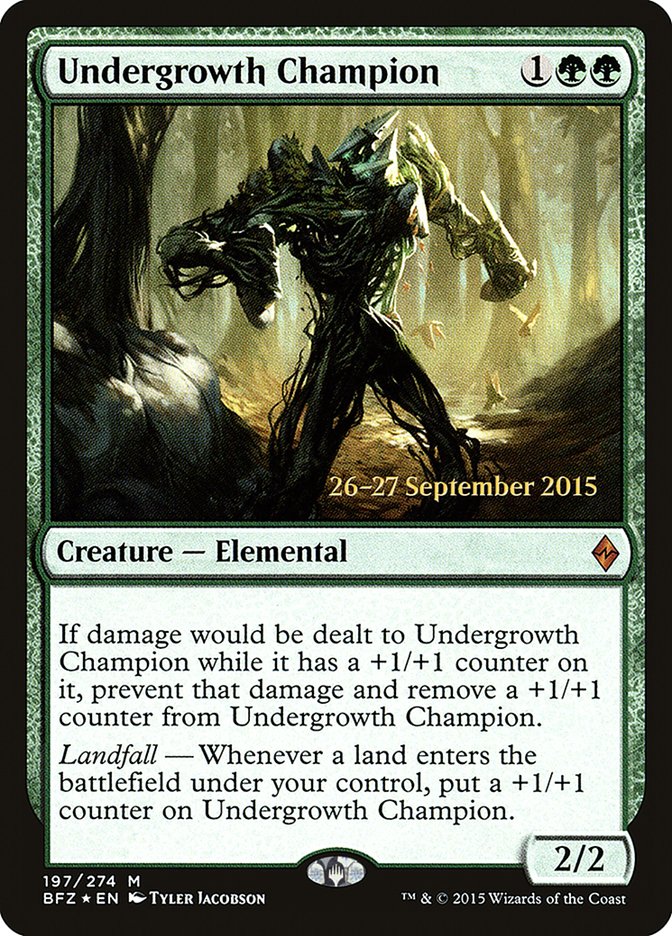 Undergrowth Champion  [Battle for Zendikar Prerelease Promos] | PLUS EV GAMES 