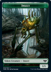 Insect // Spirit Cleric Double-sided Token [Innistrad: Crimson Vow Tokens] | PLUS EV GAMES 