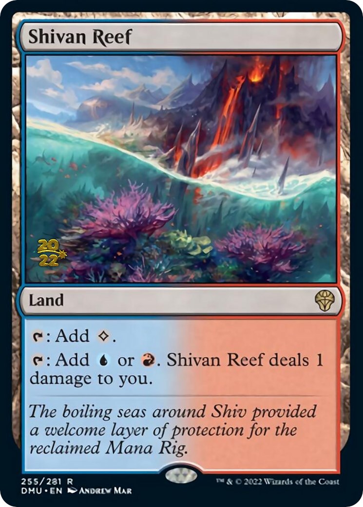 Shivan Reef [Dominaria United Prerelease Promos] | PLUS EV GAMES 