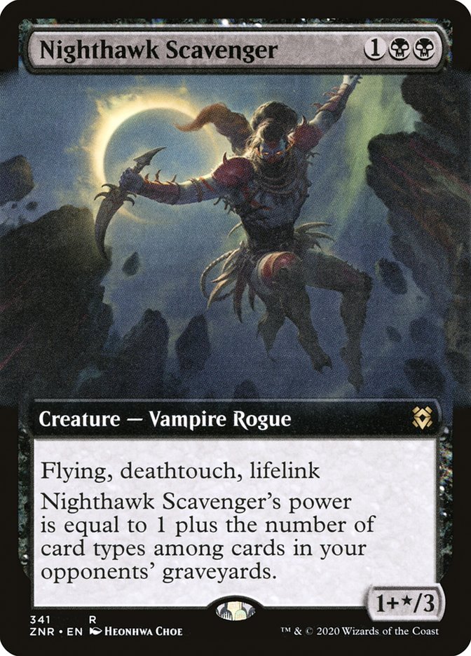 Nighthawk Scavenger (Extended) [Zendikar Rising Extended Art] | PLUS EV GAMES 