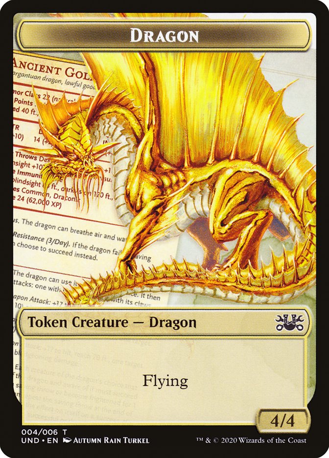 Beeble // Dragon Double-sided Token [Unsanctioned Tokens] | PLUS EV GAMES 
