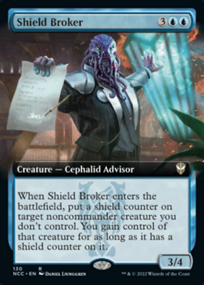 Shield Broker (Extended Art) [Streets of New Capenna Commander] | PLUS EV GAMES 