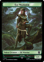 Elf Warrior // Insect Double Sided Token [The Lord of the Rings: Tales of Middle-Earth Commander Tokens] | PLUS EV GAMES 