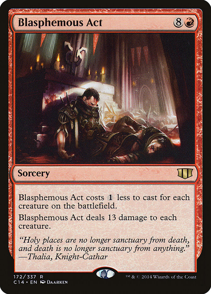 Blasphemous Act [Commander 2014] | PLUS EV GAMES 