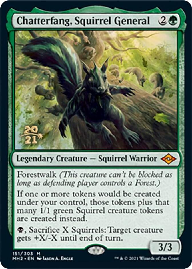 Chatterfang, Squirrel General [Modern Horizons 2 Prerelease Promos] | PLUS EV GAMES 