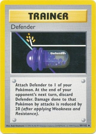 Defender (80/102) [Base Set (Shadowless)] | PLUS EV GAMES 
