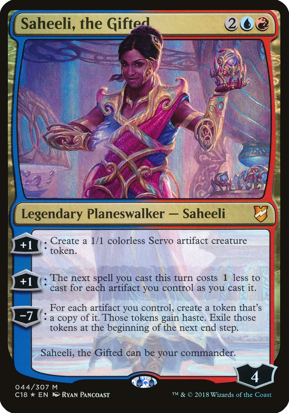 Saheeli, the Gifted (Oversized) [Commander 2018 Oversized] | PLUS EV GAMES 