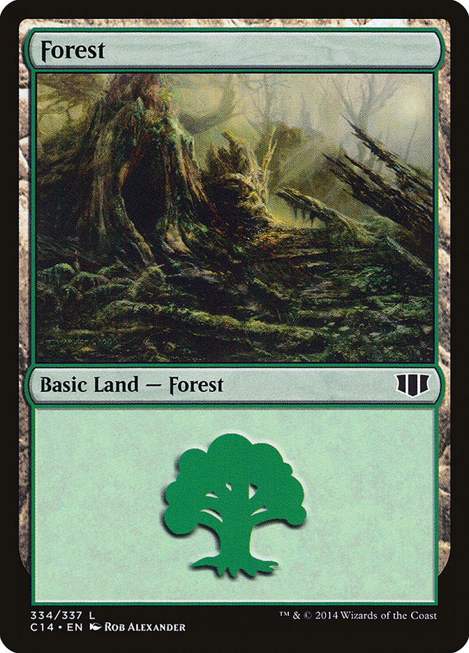 Forest (334) [Commander 2014] | PLUS EV GAMES 