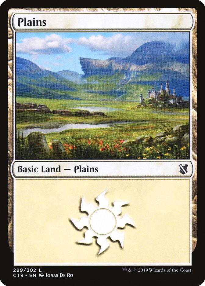 Plains (289) [Commander 2019] | PLUS EV GAMES 