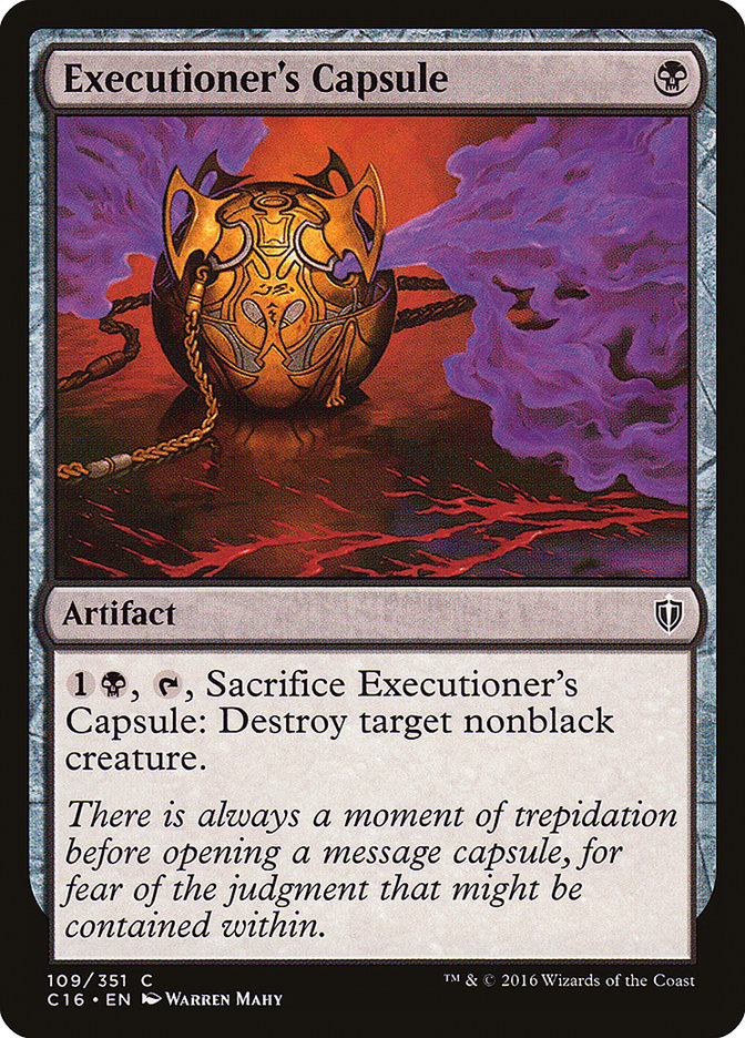 Executioner's Capsule [Commander 2016] | PLUS EV GAMES 