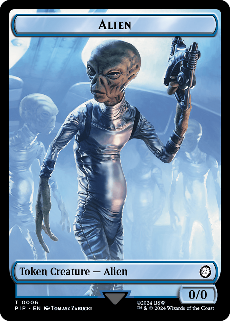 Alien // Clue Double-Sided Token [Fallout Tokens] | PLUS EV GAMES 