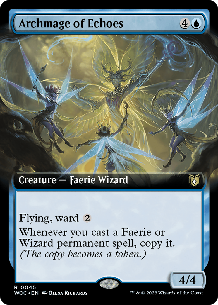 Archmage of Echoes (Extended Art) [Wilds of Eldraine Commander] | PLUS EV GAMES 