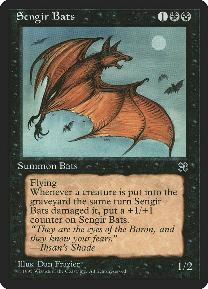 Sengir Bats (Ihsan's Shade Flavor Text) [Homelands] | PLUS EV GAMES 