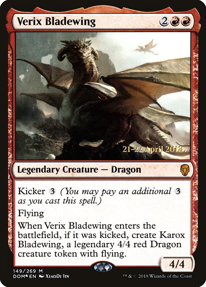 Verix Bladewing  [Dominaria Prerelease Promos] | PLUS EV GAMES 