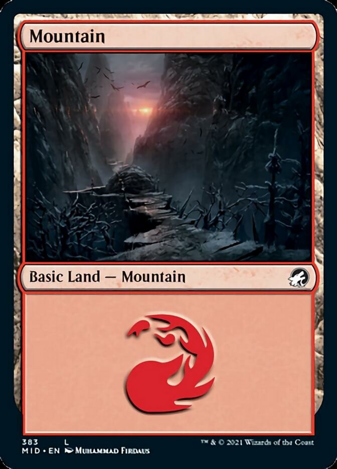 Mountain (383) [Innistrad: Midnight Hunt] | PLUS EV GAMES 