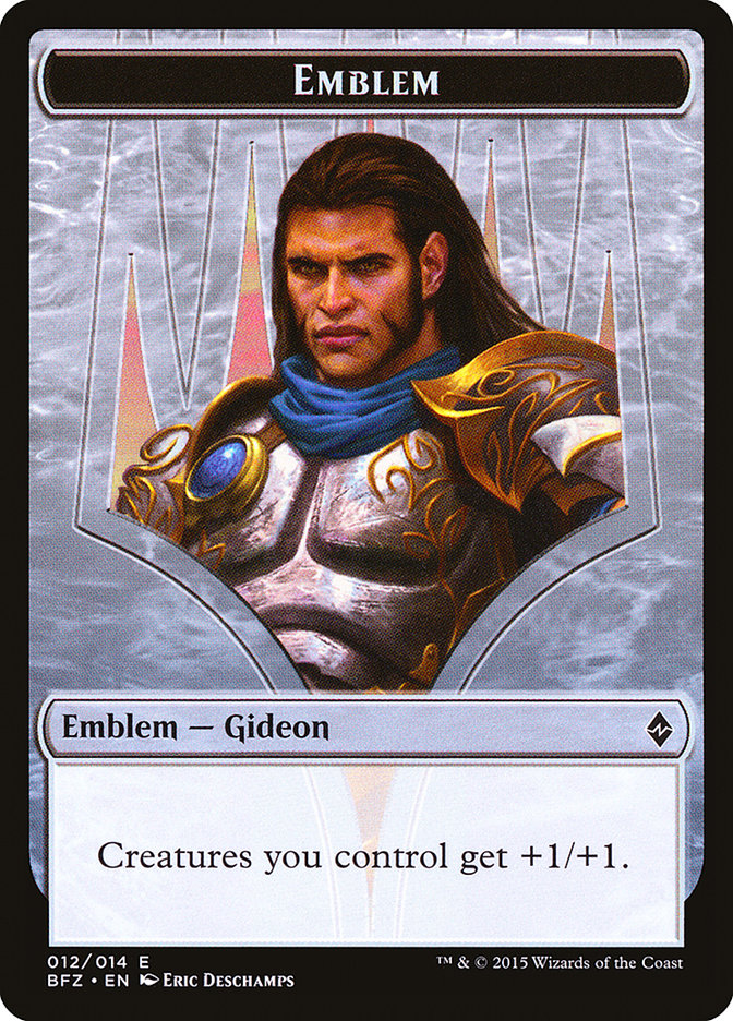 Gideon, Ally of Zendikar Emblem [Battle for Zendikar Tokens] | PLUS EV GAMES 