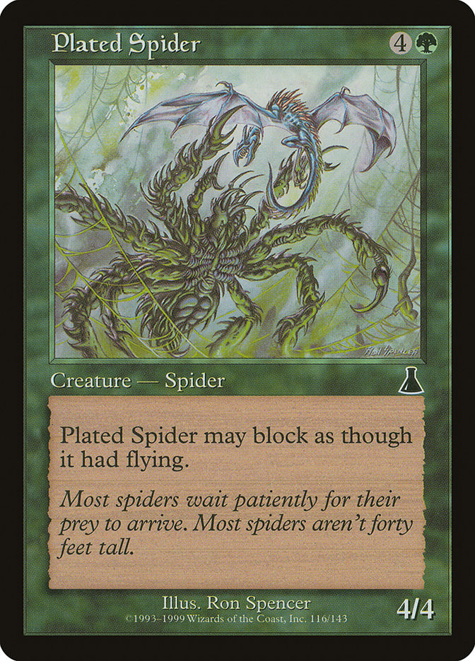 Plated Spider [Urza's Destiny] | PLUS EV GAMES 