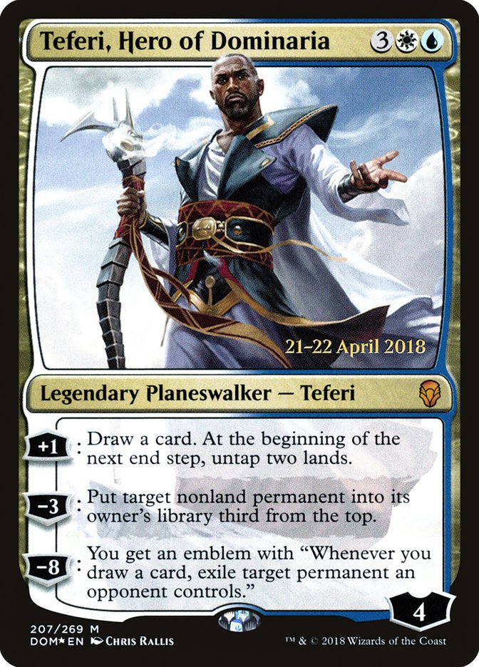 Teferi, Hero of Dominaria  [Dominaria Prerelease Promos] | PLUS EV GAMES 