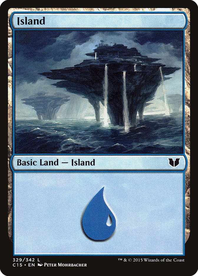 Island (329) [Commander 2015] | PLUS EV GAMES 