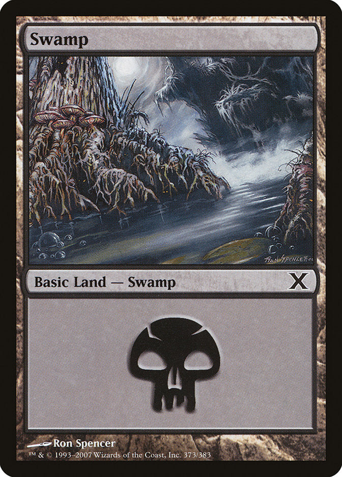 Swamp (373) [Tenth Edition] | PLUS EV GAMES 
