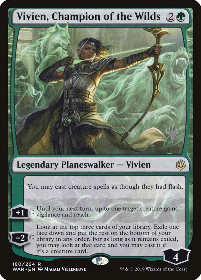 Vivien, Champion of the Wilds (Promo Pack) [War of the Spark Promos] | PLUS EV GAMES 