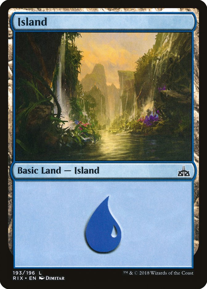 Island (193) [Rivals of Ixalan] | PLUS EV GAMES 