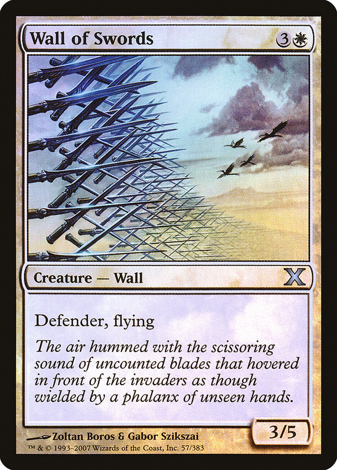 Wall of Swords (Premium Foil) [Tenth Edition] | PLUS EV GAMES 