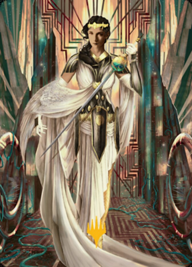 Elspeth Resplendent 2 Art Card (Gold-Stamped Signature) [Streets of New Capenna Art Series] | PLUS EV GAMES 