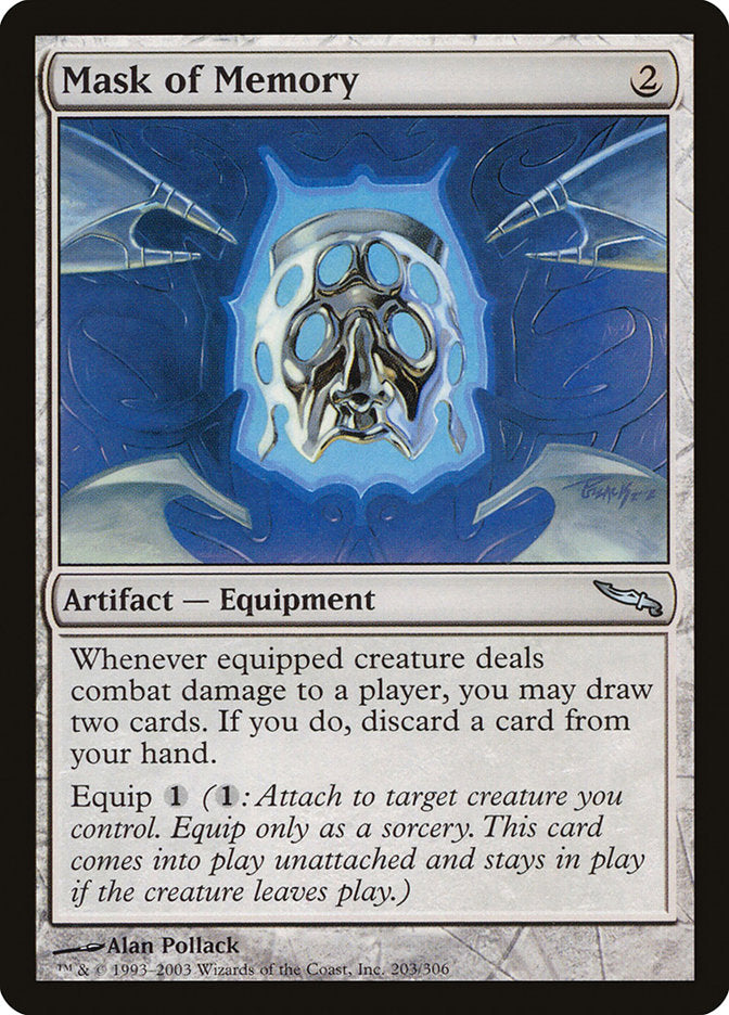 Mask of Memory [Mirrodin] | PLUS EV GAMES 