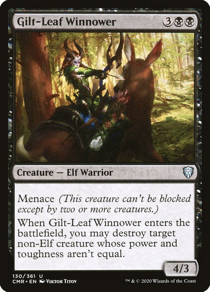 Gilt-Leaf Winnower [Commander Legends] | PLUS EV GAMES 