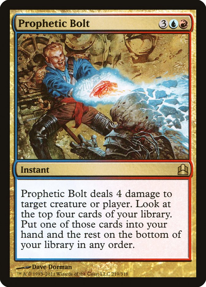 Prophetic Bolt [Commander 2011] | PLUS EV GAMES 