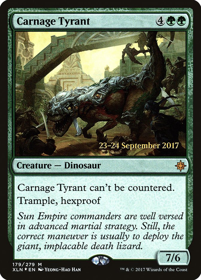 Carnage Tyrant  [Ixalan Prerelease Promos] | PLUS EV GAMES 