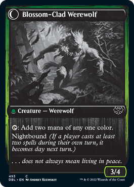 Weaver of Blossoms // Blossom-Clad Werewolf [Innistrad: Double Feature] | PLUS EV GAMES 