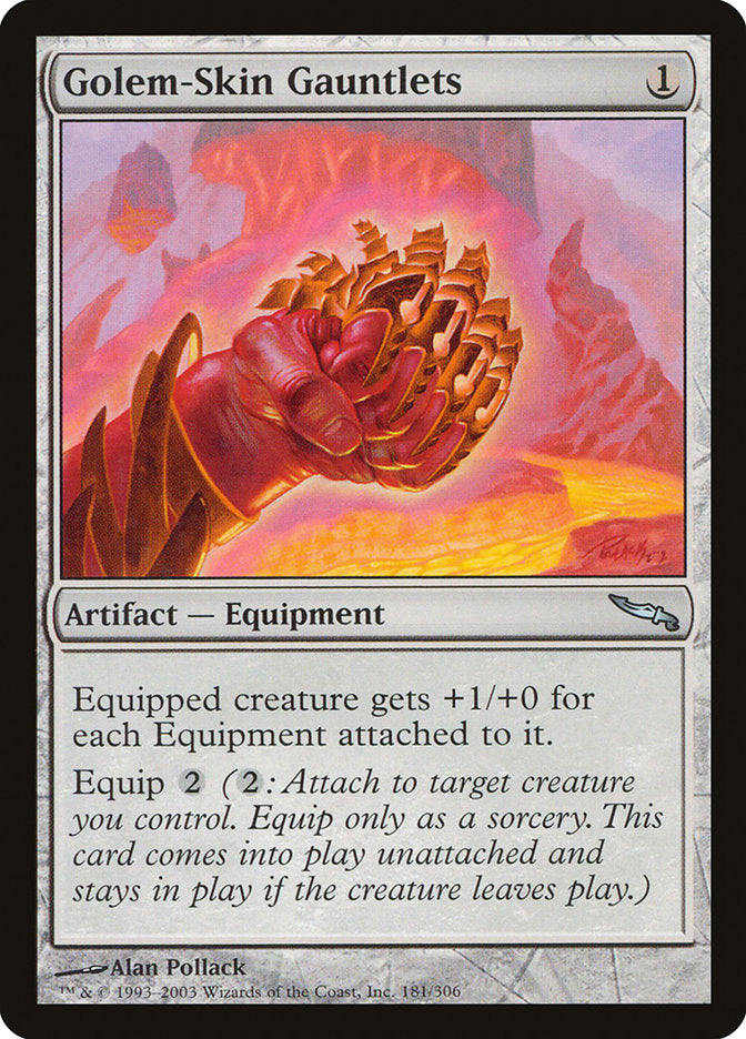 Golem-Skin Gauntlets [Mirrodin] | PLUS EV GAMES 