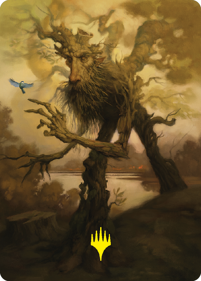 Treefolk Token Art Card (Gold-Stamped Signature) [The Lord of the Rings: Tales of Middle-earth Art Series] | PLUS EV GAMES 