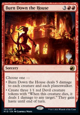 Burn Down the House (Promo Pack) [Innistrad: Midnight Hunt Promos] | PLUS EV GAMES 