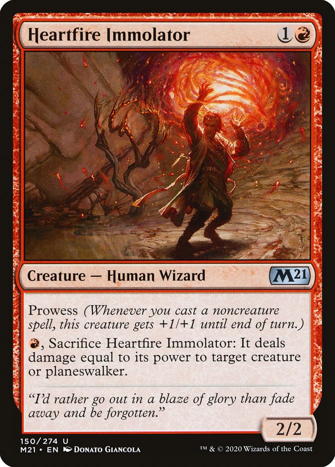 Heartfire Immolator [Core Set 2021] | PLUS EV GAMES 