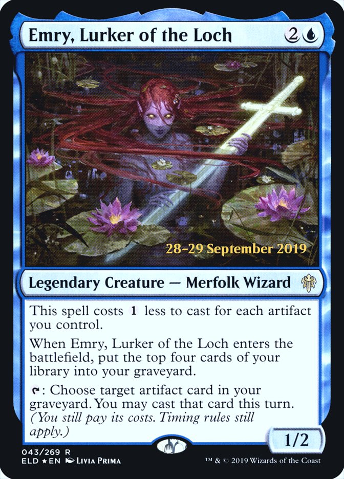 Emry, Lurker of the Loch  [Throne of Eldraine Prerelease Promos] | PLUS EV GAMES 