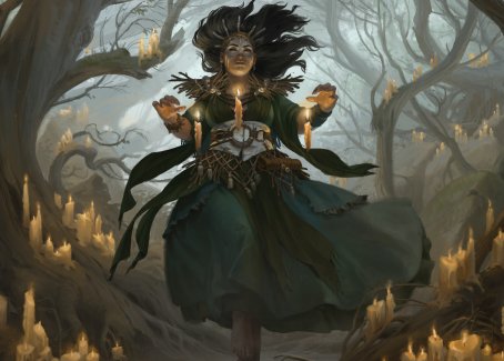 Candlegrove Witch 1 Art Card [Innistrad: Midnight Hunt Art Series] | PLUS EV GAMES 