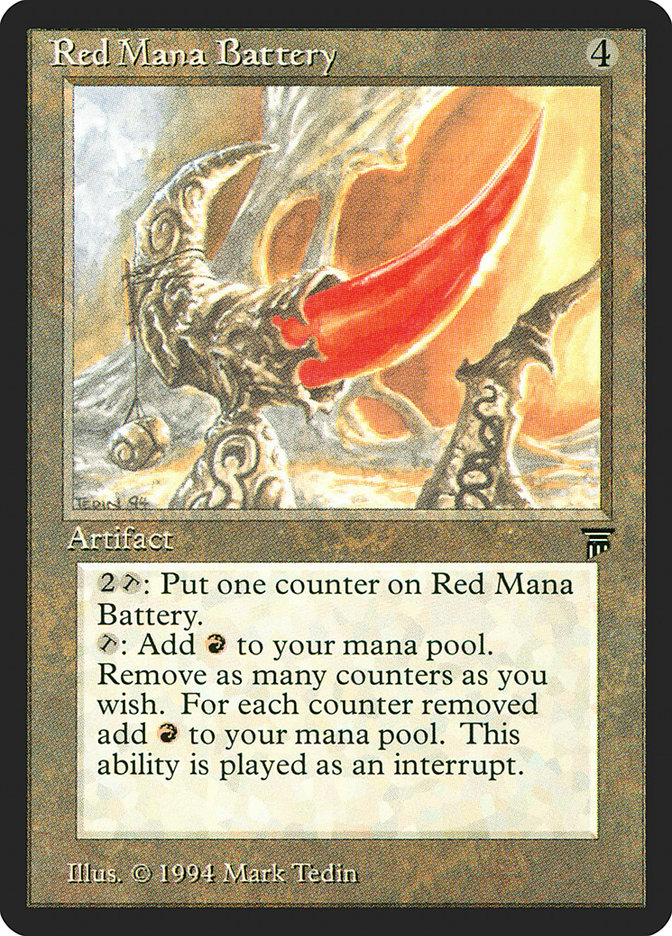 Red Mana Battery [Legends] | PLUS EV GAMES 