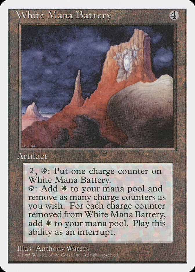 White Mana Battery [Fourth Edition] | PLUS EV GAMES 