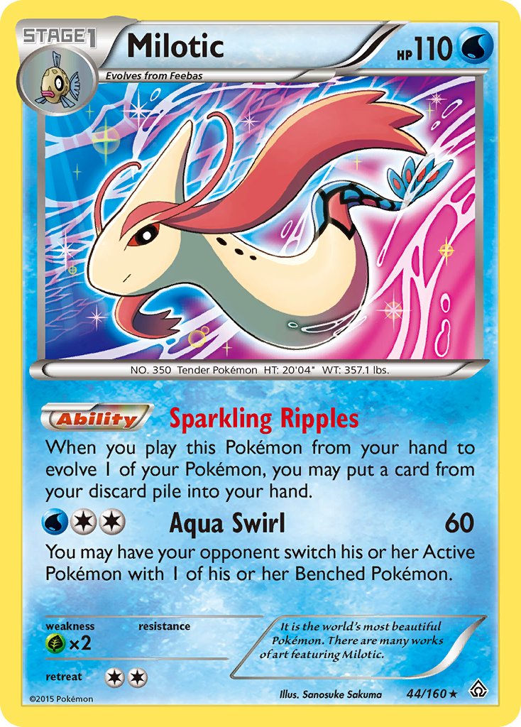 Milotic (44/160) (Theme Deck Exclusive) [XY: Primal Clash] | PLUS EV GAMES 